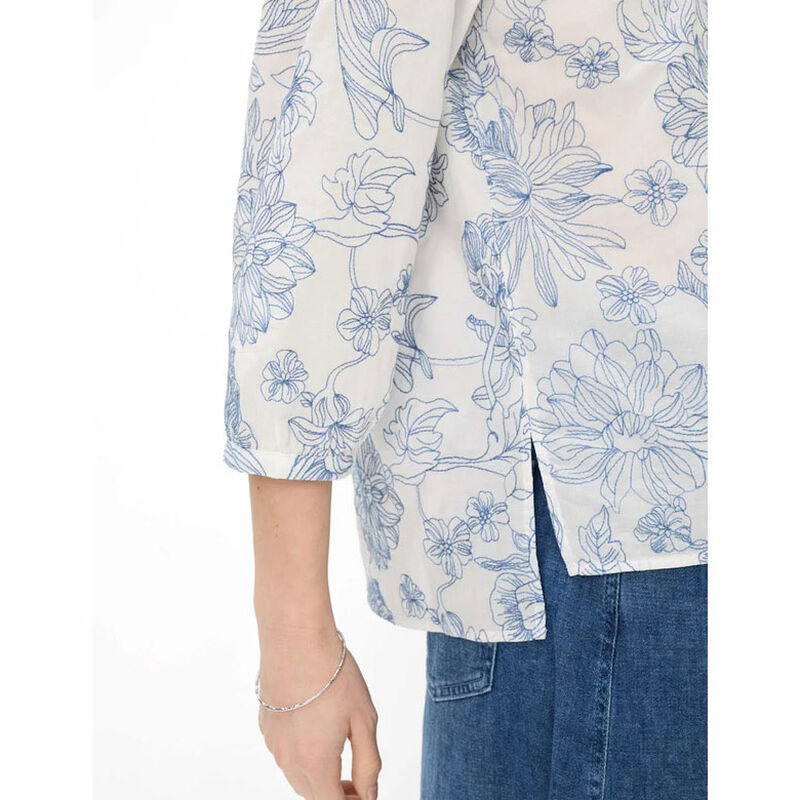 Brax Vicki Floral Embroidered Shirt image number 2